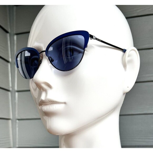 NIne West Cat Eye Sunglasses NW127s-420 Blue Frame 135-56-15 main image 6